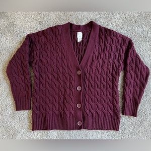 Joie burgundy cardigan